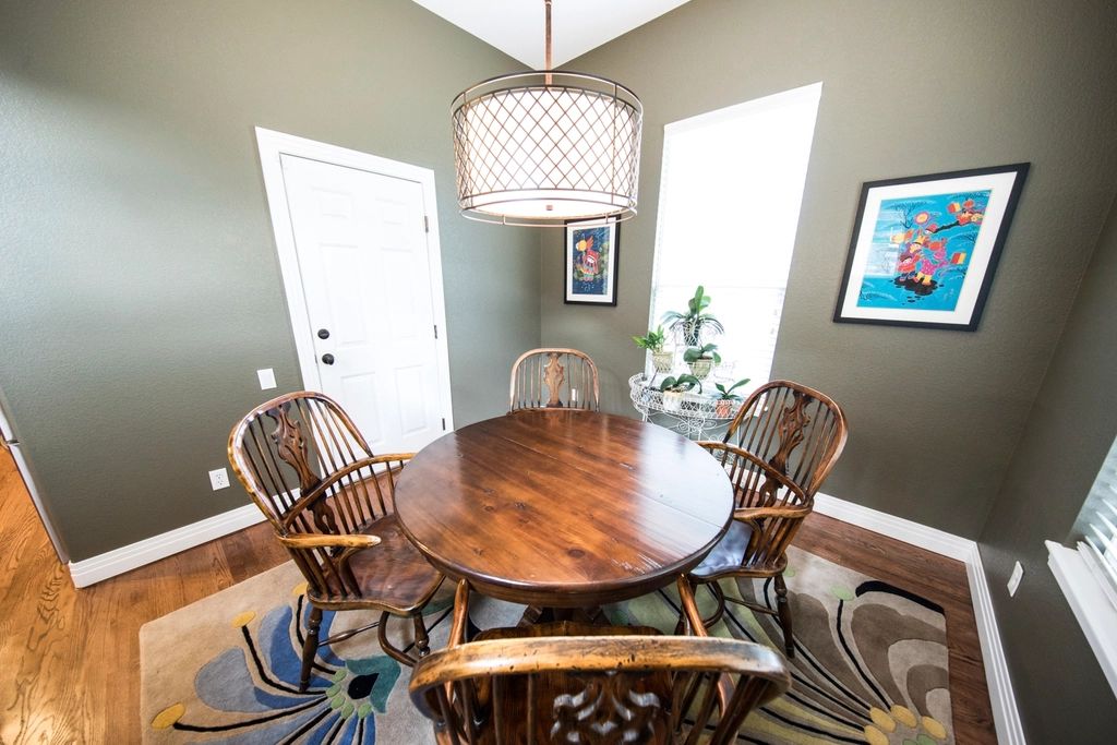 The dining room, laid for service